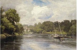 The Thames At Richmond by Edward Henry Holder