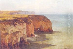 The Cliffs At Scarborough by Edward Henry Holder