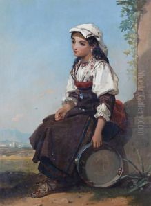 'the Italian Tambourine Girl'