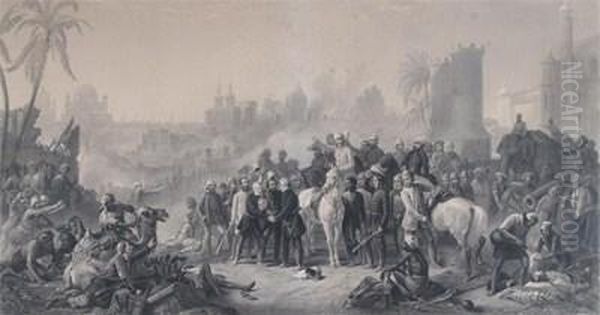 The Relief Of Lucknow And Triumphant Meeting Of The Havelock, Outram, & Sir Colin Campbell - view 1