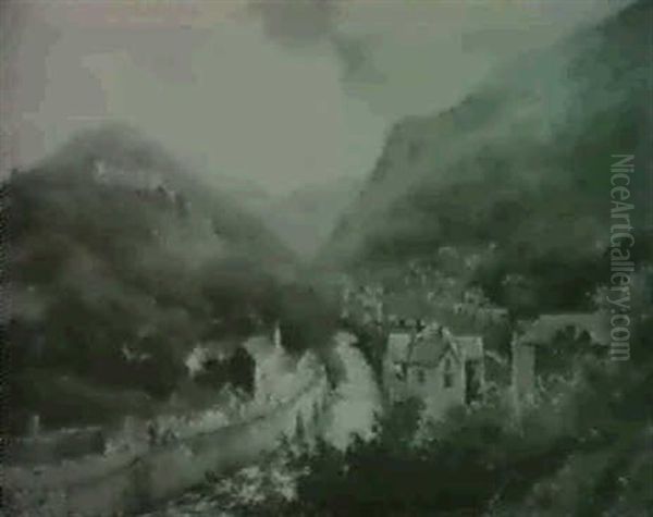 Landscape With Village And Stream In The Foreground - view 1