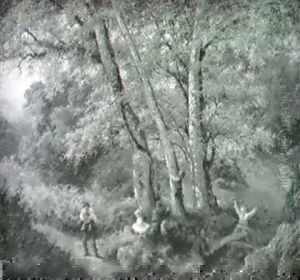 Children Playing In A Wooded Glade by Edward Henry Holder