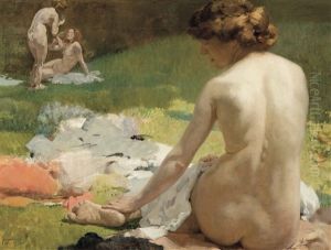 Bathing Women (1905) by Franz van Holder
