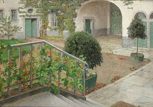 In De Tuin by Franz van Holder