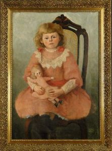Fillette A La Poupee by Franz van Holder