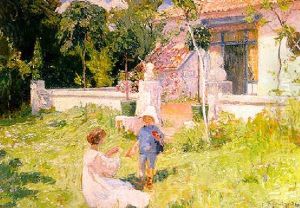 Au Jardin by Franz van Holder