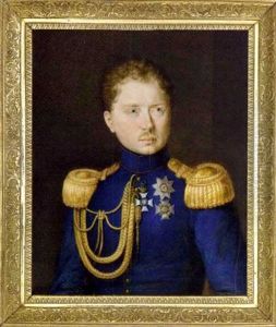 William I, King Of Wurttemberg, In Blue Coat With Gold Epaulettes And Aiguillettes From The Right Shoulder, Wearing The Badge Of The Order Of Military Merit Of Wurttemberg ... William I, King Of Wurttemberg, In Blue Coat With Gold Epaulettes And Aiguillettes From The Right Shoulder, Wearing The Badge Of The Order Of Military Merit Of Wurttemberg ...