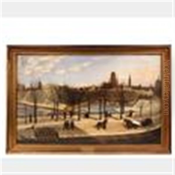 Charming Colloquial Winter View Of Danzig, Germany - view 1