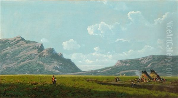 Indian Encampment - view 1