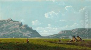 Indian Encampment by Ransom Gillet Holdredge