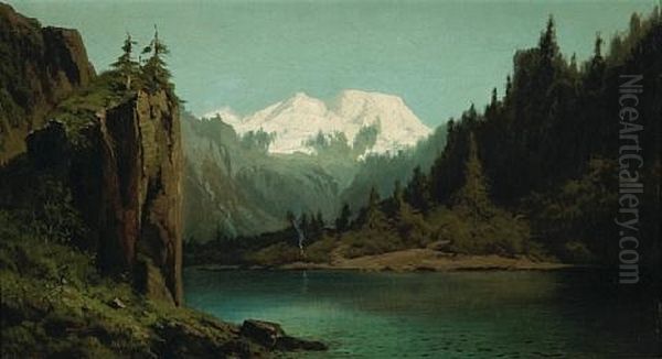 Landscape With Snow Covered Mountains - view 1