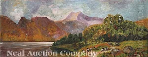 Grazing By The Lake - view 1