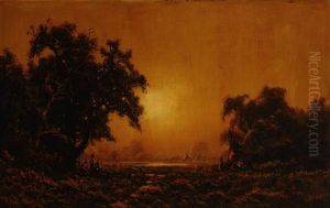 Indian Encampment by Ransom Gillet Holdredge