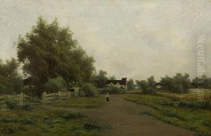 A Landscape With A Figure On A Path A Landscape With A Figure On A Path