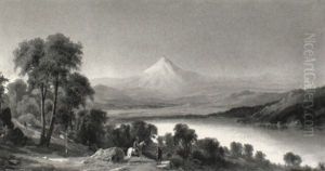 View Of Mt. Hood by Ransom Gillet Holdredge