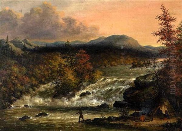 Campfire River Scene - view 1
