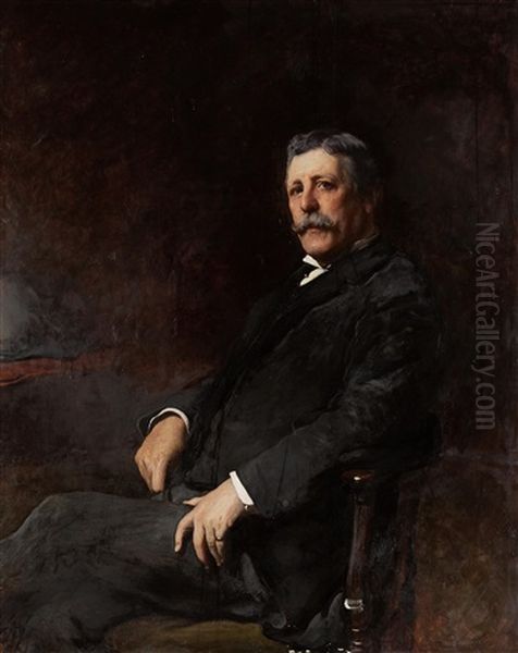 Portrait Of Robert R. Symon, Three-quarter Length, Seated - view 1