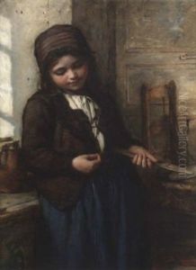A Boulogne Fisher Girl by Frank Holl