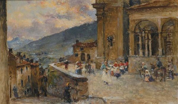 Processione In Paesaggio Toscano - view 1