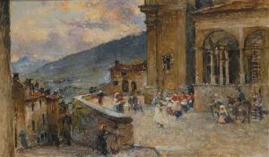 Processione In Paesaggio Toscano