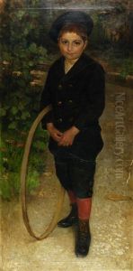 Ritratto Di Bambino Con Cerchio