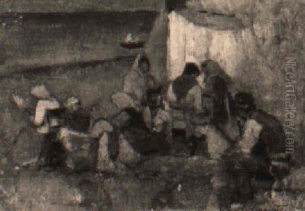 Pescatori E Donne Sulla Spiaggia - view 1