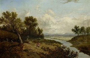 Figures By A Stream (+ Anther; Pair) by John Holland Jr.