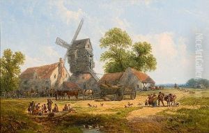 Outside The Windmill Inn (+ Outside The Malt Shovel; Pair) by John Holland Jr.