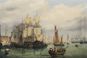 Shipping On The Thames by James Holland