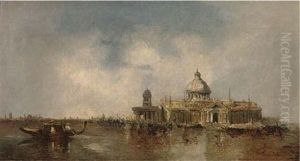 A Capriccio Of The Dogana And San Salute, Venice by James Holland