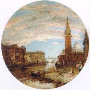 Evening, On The Grand Canal, Venice by James Holland