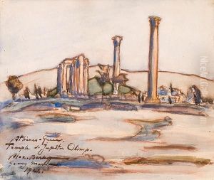 The Temple Of Olympeus Zeus by Alexander Barkoff