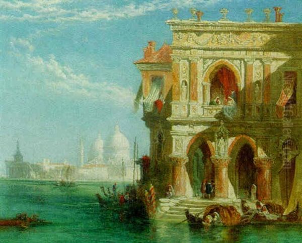 The Entrance To The Grand Canal, Venice, With Santa Maria Della Salute Beyond - view 1