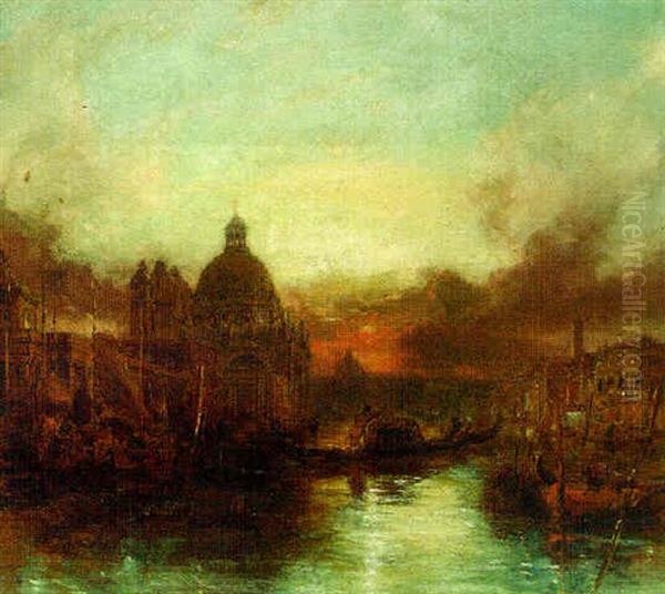 Santa Maria Della Salute, Venice, At Sunset - view 1