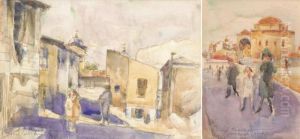 Street Scenes In Athens by Alexander Barkoff
