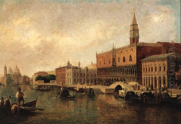 View Of The Grand Canal, Venice, Looking Toward The Doge's Palace - view 1