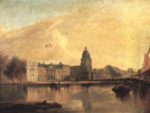 View Of Greenwich Hospital From The River Thames by James Holland