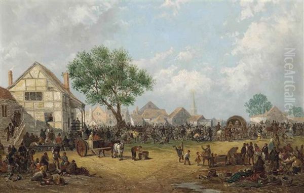 Braintree Fair, Essex, And The King's Head Inn - view 1