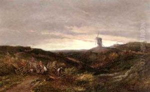 The Windmill, New Oakley, Surrey by John Holland