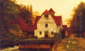An Old Mill On The Thames by Philip Sidney Holland