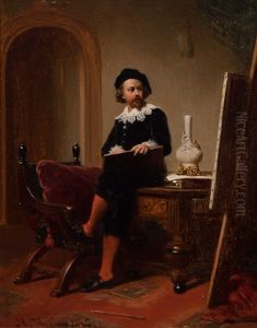 Artist In His Studio by Hendrik Hollander