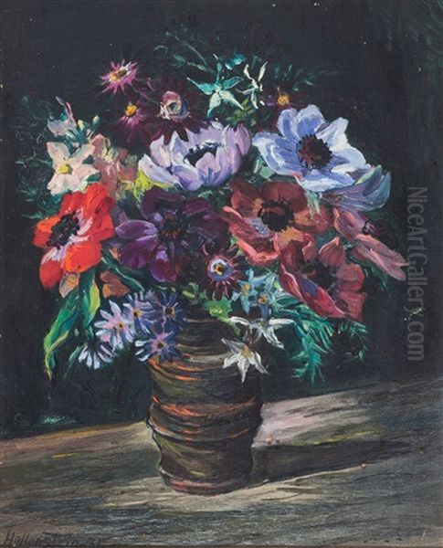 Blumenstraus In Irdener Vase - view 1