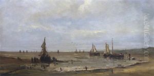 Strand Bei Ebbe by Jacob Huijbrecht Hollestelle