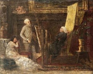 Munkacsy Liszt Ferenc Portrejat Festi