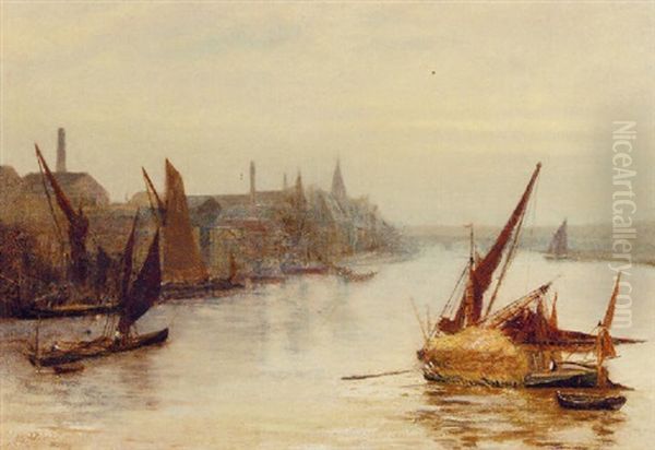 Wharf Buildings By The Thames - view 1