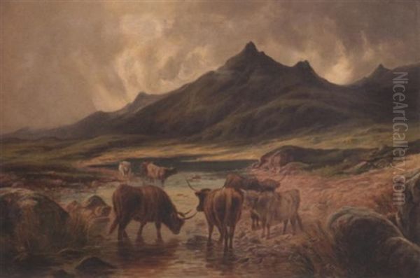 Landscape With Cows And Mountains - view 1