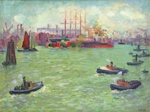 Hamburger Hafen by Arthur Holm