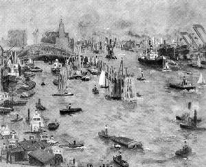 Hamburger Hafen by Arthur Holm