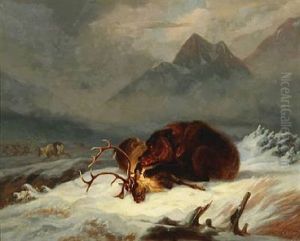 A Bear With Its Prey