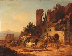 Shepherd Scene by Christian Frederik Holm